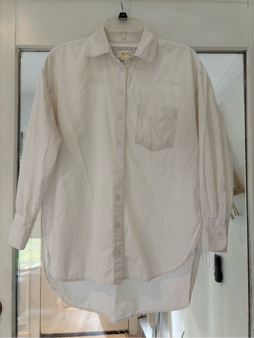 Anthropologie Women’s Off-White Button-Down Shirt